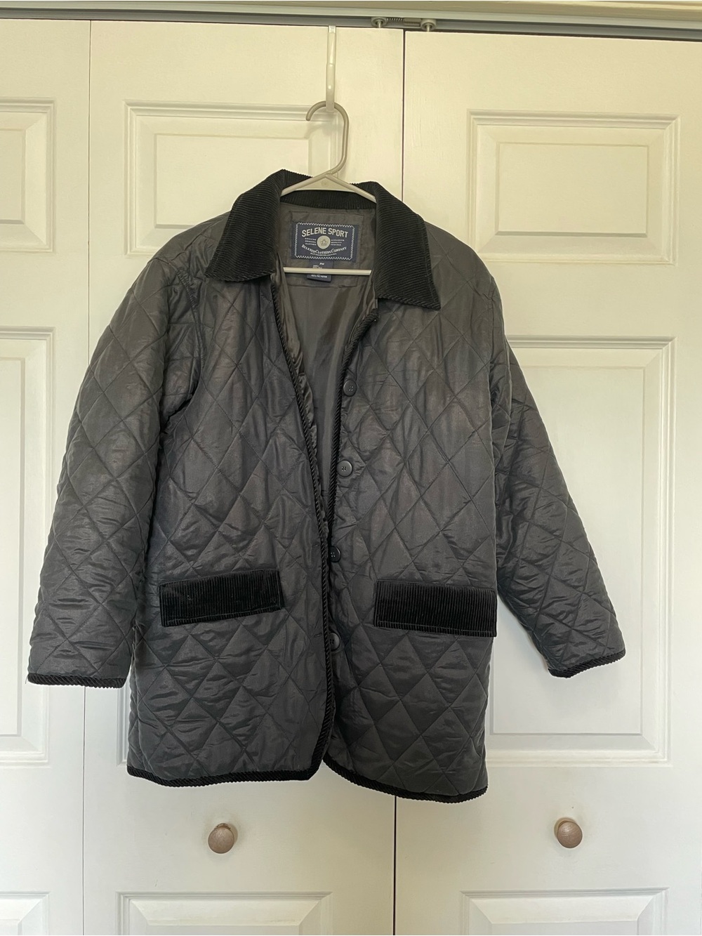 Selene Sport Silk Jacket with Corduroy details- Petite medium